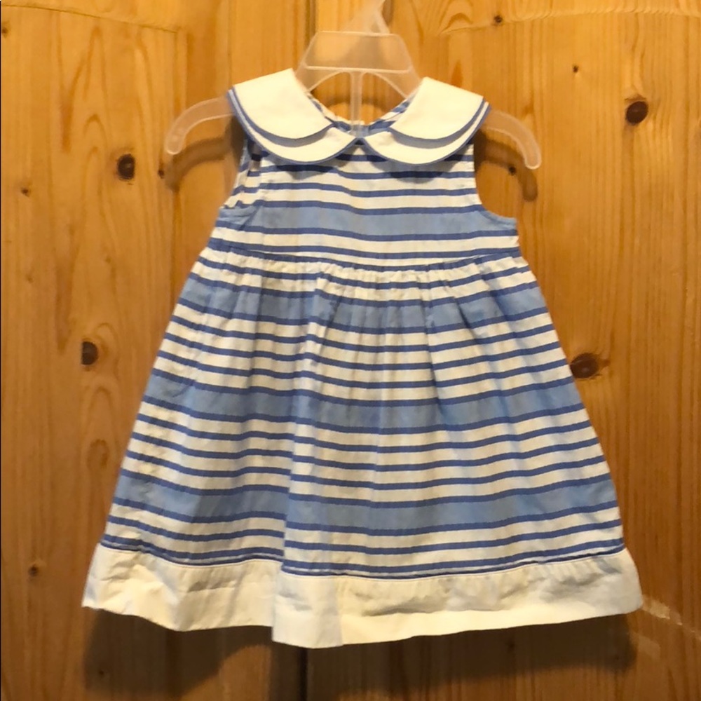 Gymboree Blue & White Stripe Dress (12-18 mo)